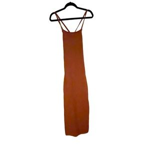 ASOS Knit Tie-Back Midi Dress